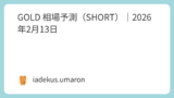 GOLD 相場予測（SHORT）｜2026年2月13日